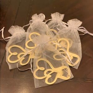 Kate Aspen Gold Heart Wedding Wine Bottle Opener